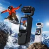 High-definition waterproof portable action camera, night scene, night shooting, sports shooting, multi-angle recording, white model Specification image